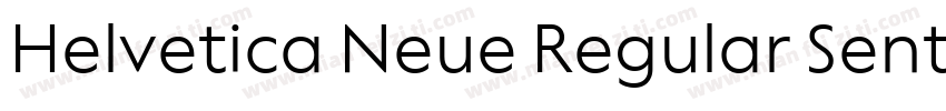 Helvetica Neue Regular Sentence Cas字体转换
